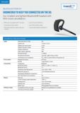 Auricular BlueParrott M300-XT Especificaciones pdf