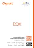 Teléfono analógico Gigaset E630 Manual de usuario pdf